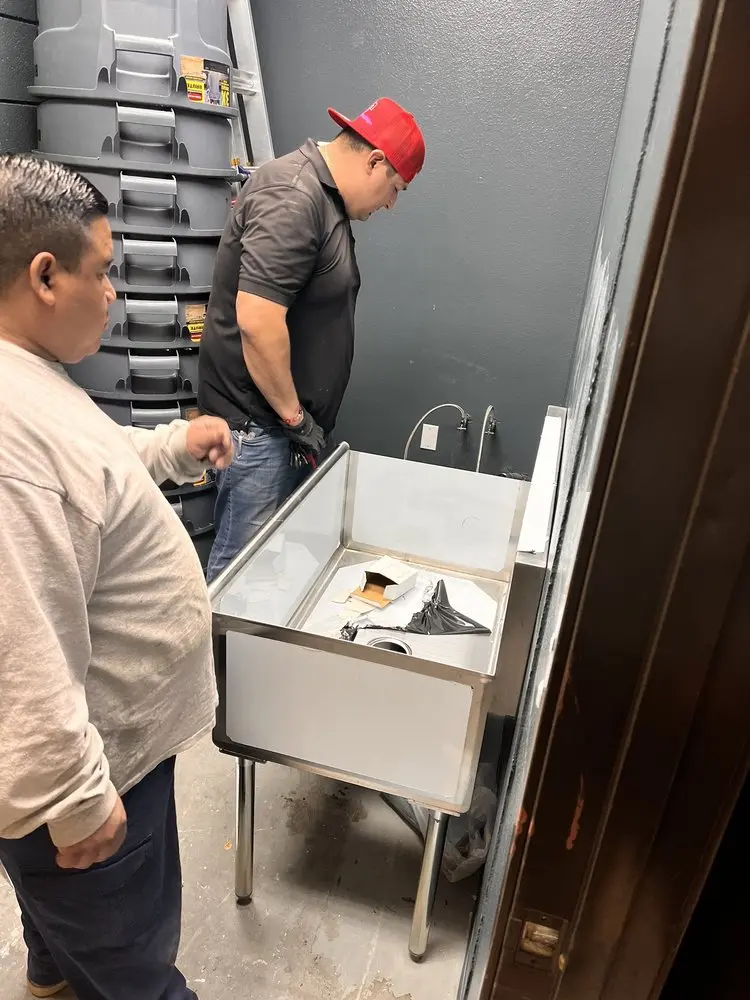 Commercial plumbing and sink installation in Chicago